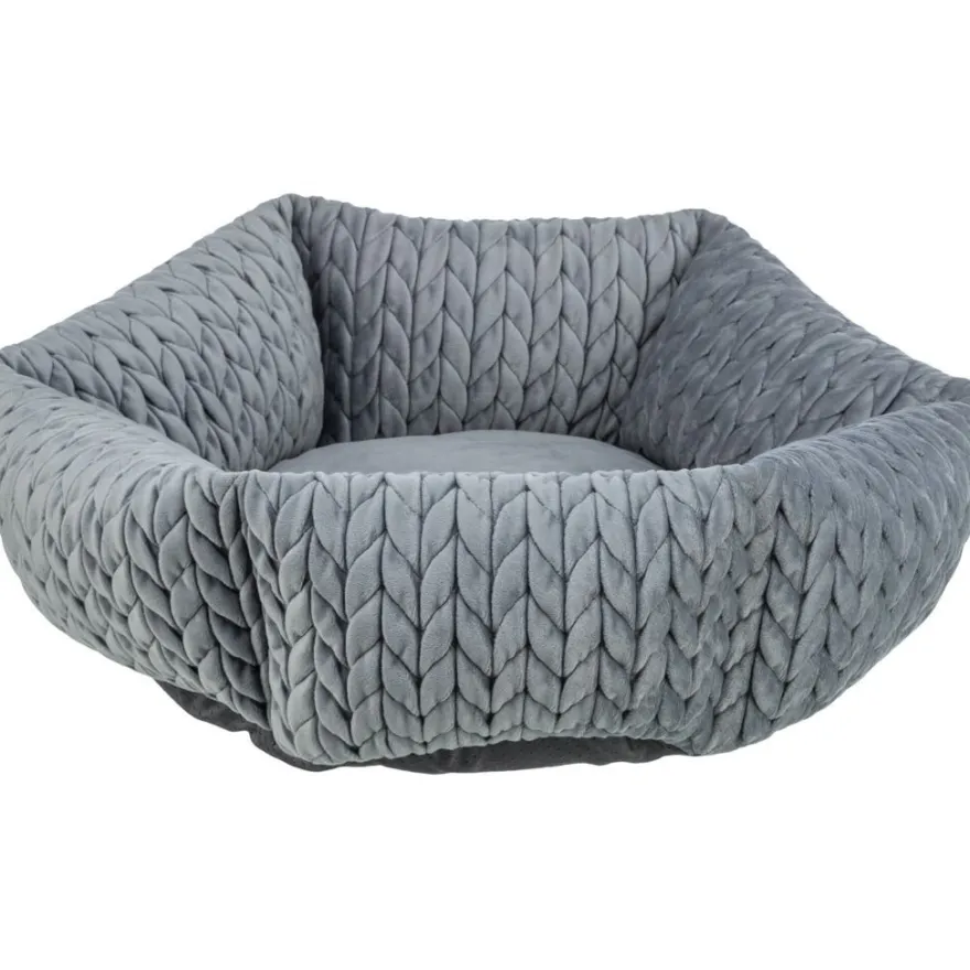 TRIXIE Bett Livia, rund, grau | ø 50 cm