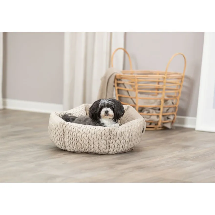 TRIXIE Bett Livia, rund, sand | ø 50 cm