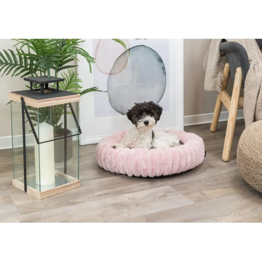 TRIXIE Bett Lonni, rund, rosa | ø 60 cm