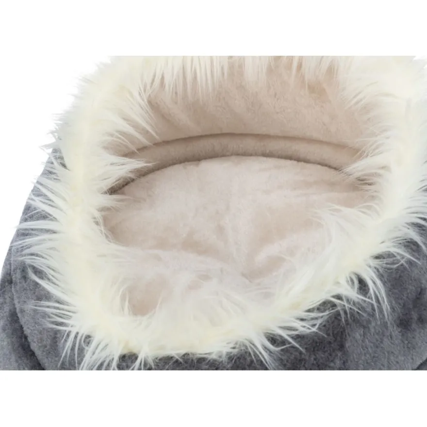 TRIXIE Bett Minou, rund, grau/hellgrau | ø 47 x 26 cm