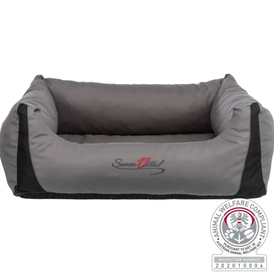 TRIXIE Bett Samoa Vital, eckig, grau | 65 x 50 cm