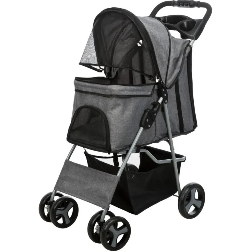 TRIXIE Buggy, grau | 47 x 100 x 80 cm