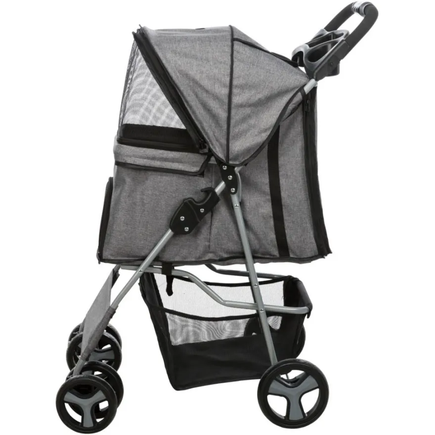 TRIXIE Buggy, grau | 47 x 100 x 80 cm