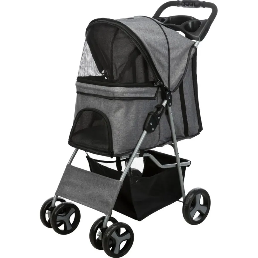 TRIXIE Buggy, grau | 47 x 100 x 80 cm