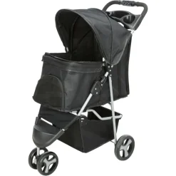 TRIXIE Buggy, schwarz | 47 x 100 x 80 cm