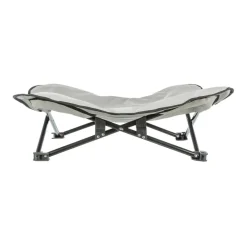 TRIXIE Camping-Bett für Hunde, dunkelgrau/schwarz | 69 x 20 x 69 cm
