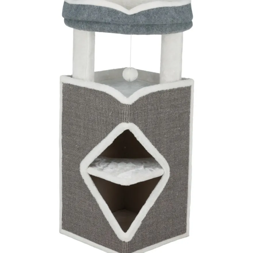 TRIXIE Cat Tower Arma, grau/weiß | 98 cm