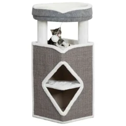 TRIXIE Cat Tower Arma, grau/weiß | 98 cm