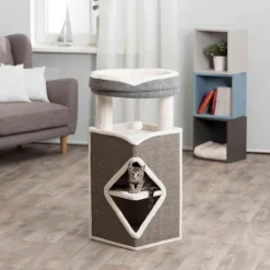 TRIXIE Cat Tower Arma, grau/weiß | 98 cm