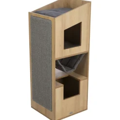 TRIXIE Cat Tower CityStyle, braun/grau | 105 cm