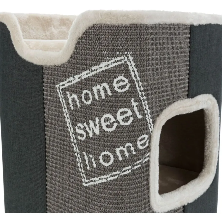 TRIXIE Cat Tower Jorge, anthrazit/lichtgrau/grau | 78 cm
