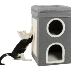 TRIXIE Cat Tower Saul, grau | 64 cm