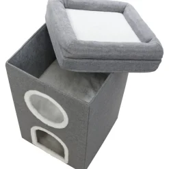 TRIXIE Cat Tower Saul, grau | 64 cm