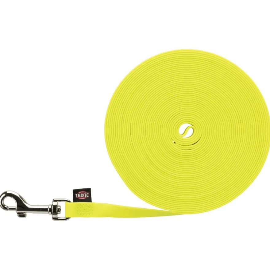 TRIXIE Easy Life Schleppleine, neongelb, 10m | M–L: 10 m/13 mm