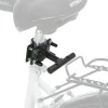 TRIXIE Ersatzhalter für Sattelstange für Biker-Set Fahrradhalterung für Hunde, grafit