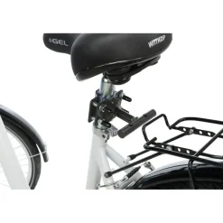 TRIXIE Ersatzhalter für Sattelstange für Biker-Set Fahrradhalterung für Hunde, grafit