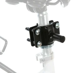 TRIXIE Ersatzhalter für Sattelstange für Biker-Set Fahrradhalterung für Hunde, schwarz
