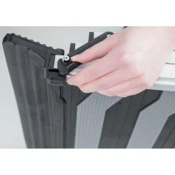TRIXIE 3-fach Teleskop-Rampe, Aluminium/TPR, schwarz/grau | 40 x 78–175 cm