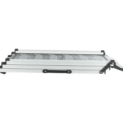 TRIXIE 3-fach Teleskop-Rampe, Aluminium/TPR, schwarz/grau | 40 x 78–175 cm
