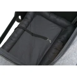 TRIXIE Fahrrad-Anhänger, grau/salbei | M: 50 x 72 x 87/138 cm