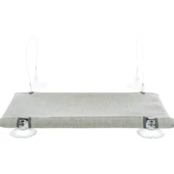 TRIXIE Fenster-Liegeplatz, Velours, grau | 50 x 30 cm
