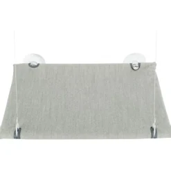 TRIXIE Fenster-Liegeplatz, Velours, grau | 50 x 30 cm