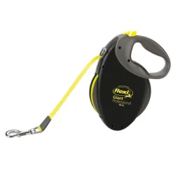 TRIXIE flexi GIANT PROFESSIONAL, Gurt, schwarz/neongelb, 10m | L
