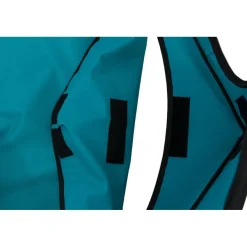 TRIXIE Freilauf mit Netz/Boden, Zwergkaninchen, Polyester, türkis/hellgrau | ø 150 x 65 cm