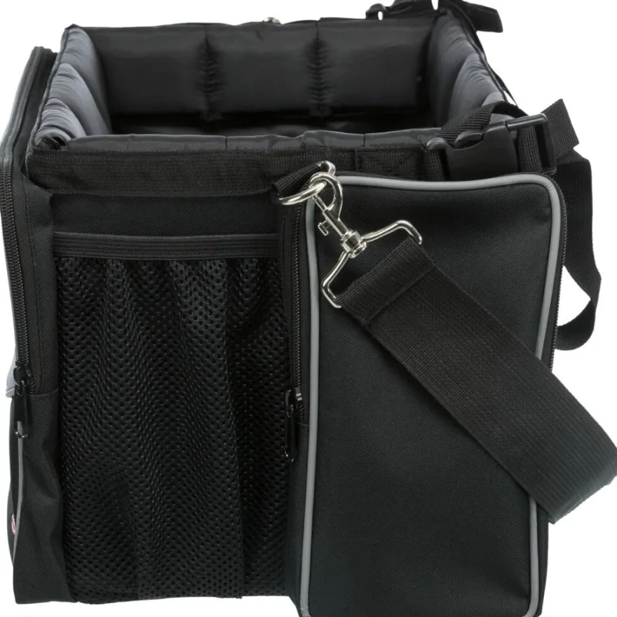 TRIXIE Front-Box für Fahrräder, schwarz/grau | 41 x 26 x 26 cm