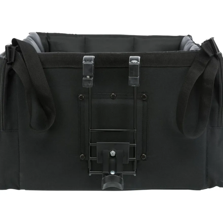 TRIXIE Front-Box für Fahrräder, schwarz/grau | 41 x 26 x 26 cm