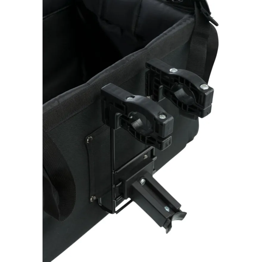 TRIXIE Front-Box für Fahrräder, schwarz/grau | 41 x 26 x 26 cm