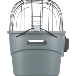 TRIXIE Front-Fahrradkorb, Kunststoff, grau | 42 x 39 x 30 cm