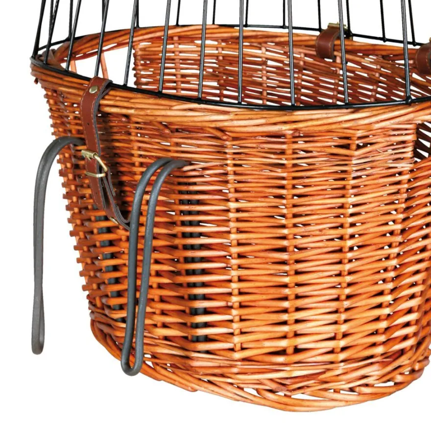 TRIXIE Front-Fahrradkorb, natur | 44 x 48 x 33 cm