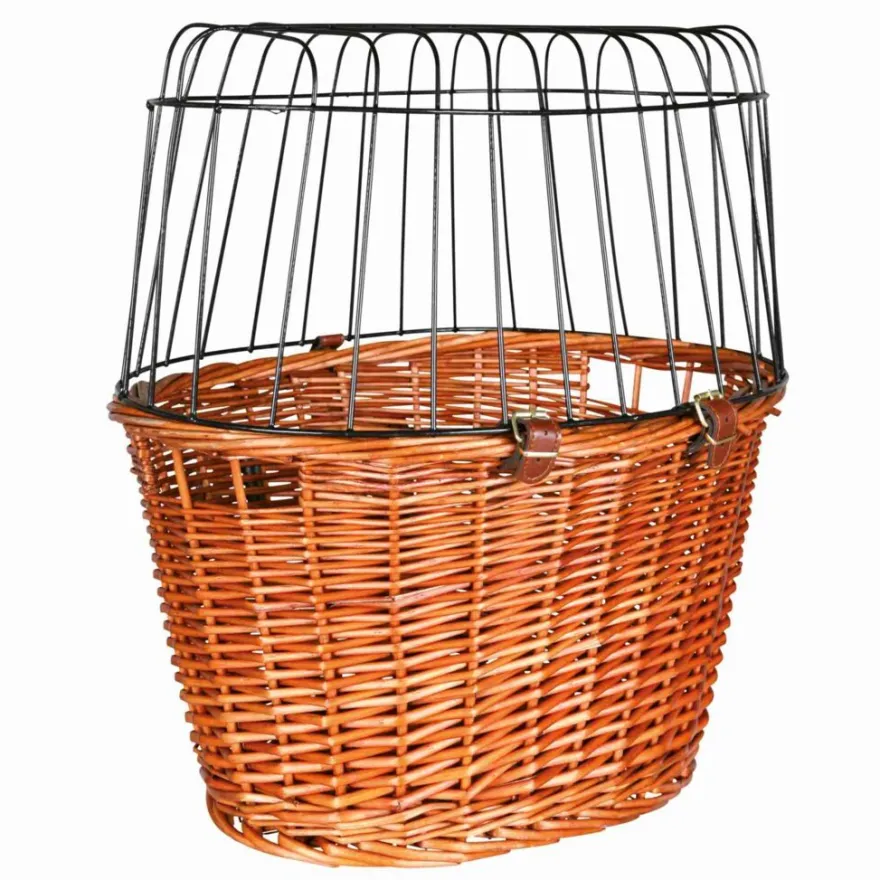 TRIXIE Front-Fahrradkorb, natur | 44 x 48 x 33 cm