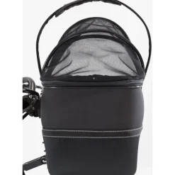 TRIXIE Front-Fahrradkorb, schwarz | 41 x 47 x 29 cm