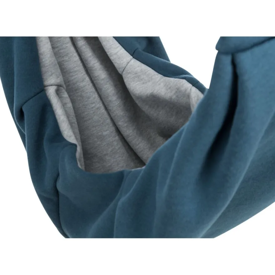 TRIXIE Fronttasche Soft, blau/hellgrau | 22 x 20 x 60 cm