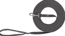 TRIXIE Fusion Schleppleine, gummiert, grafit, 15m | M–XL: 15 m/17 mm