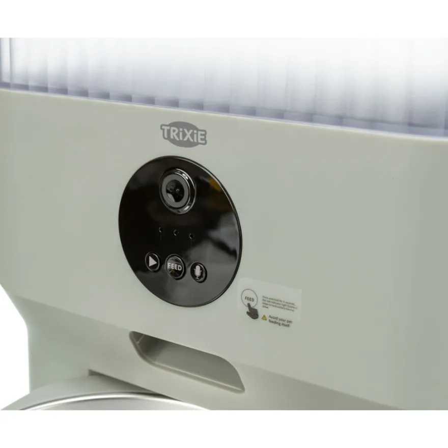 TRIXIE Futterautomat TX-C Smart 5.0L, hellgrau | 5 l/28 × 30 × 17 cm