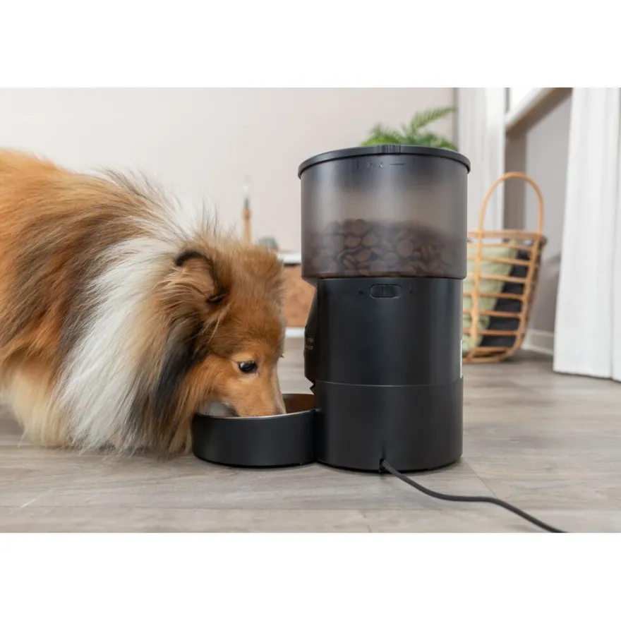 TRIXIE Futterautomat TX-C Smart 3.0L, schwarz | 3 l/18 × 31 × 18 cm