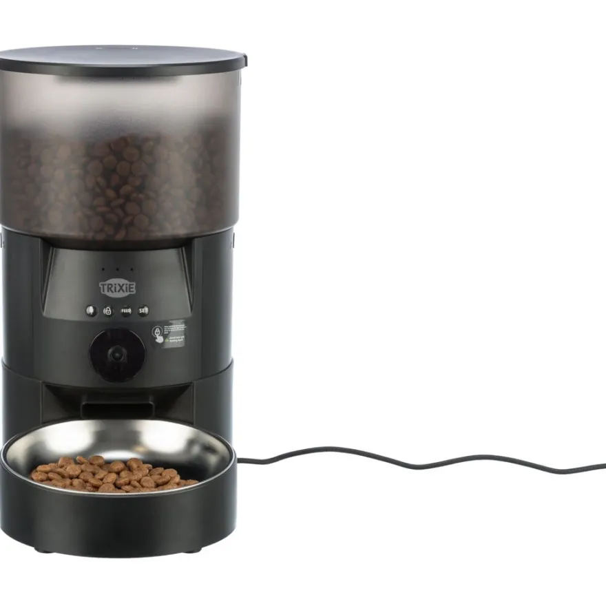 TRIXIE Futterautomat TX-C Smart 3.0L, schwarz | 3 l/18 × 31 × 18 cm