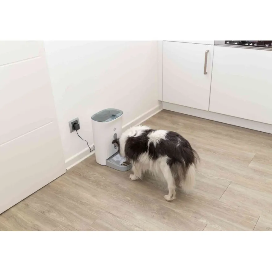 TRIXIE Futterautomat TX8 Smart 2.0, weiß/grau | 4.5 l