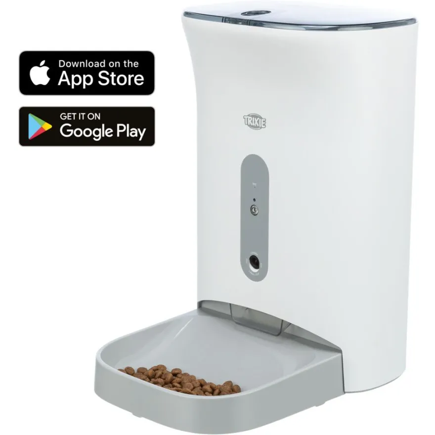 TRIXIE Futterautomat TX8 Smart 2.0, weiß/grau | 4.5 l