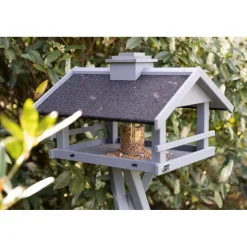 TRIXIE Futterhaus, grau | 49 × 34 × 45 cm/1,34 m