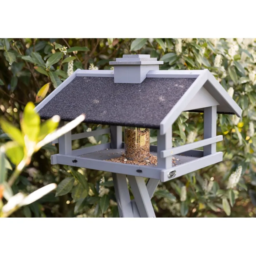TRIXIE Futterhaus, grau | 49 × 34 × 45 cm/1,34 m