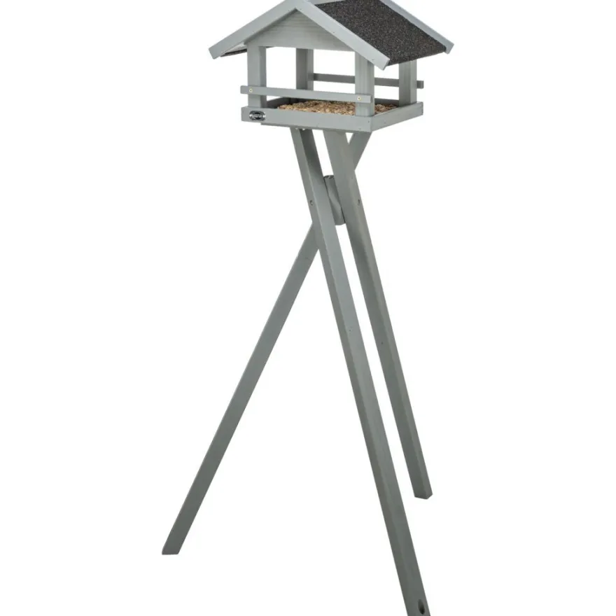TRIXIE Futterhaus, grau | 41 × 27 × 32 cm/1,27 m