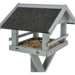 TRIXIE Futterhaus, grau | 41 × 27 × 32 cm/1,27 m
