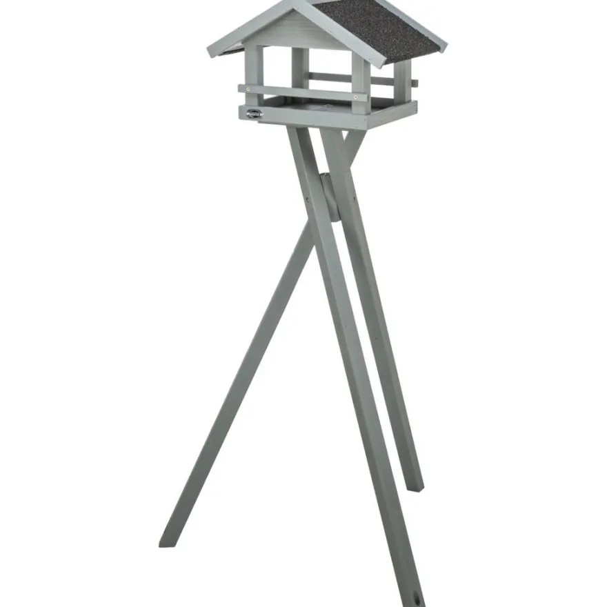 TRIXIE Futterhaus, grau | 41 × 27 × 32 cm/1,27 m