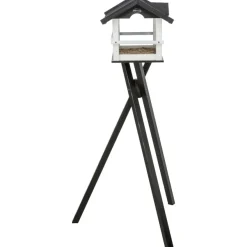 TRIXIE Futterhaus, schwarz/weiß | 48 × 33 × 37 cm/1,33 m