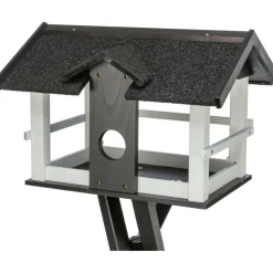 TRIXIE Futterhaus, schwarz/weiß | 48 × 33 × 37 cm/1,33 m