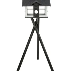 TRIXIE Futterhaus, schwarz/weiß | 48 × 33 × 37 cm/1,33 m